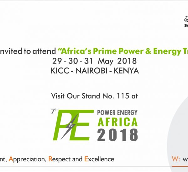 PLEASE ACCEPT OUR CORDIAL INVITATION TO P&E AFRICA 2018